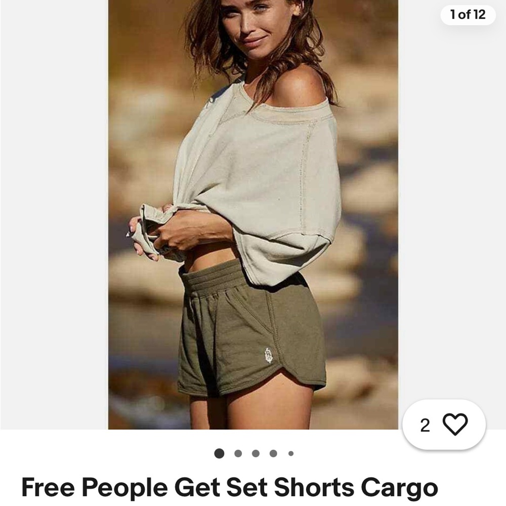 FP Movement Get Set Short Olive Shorts